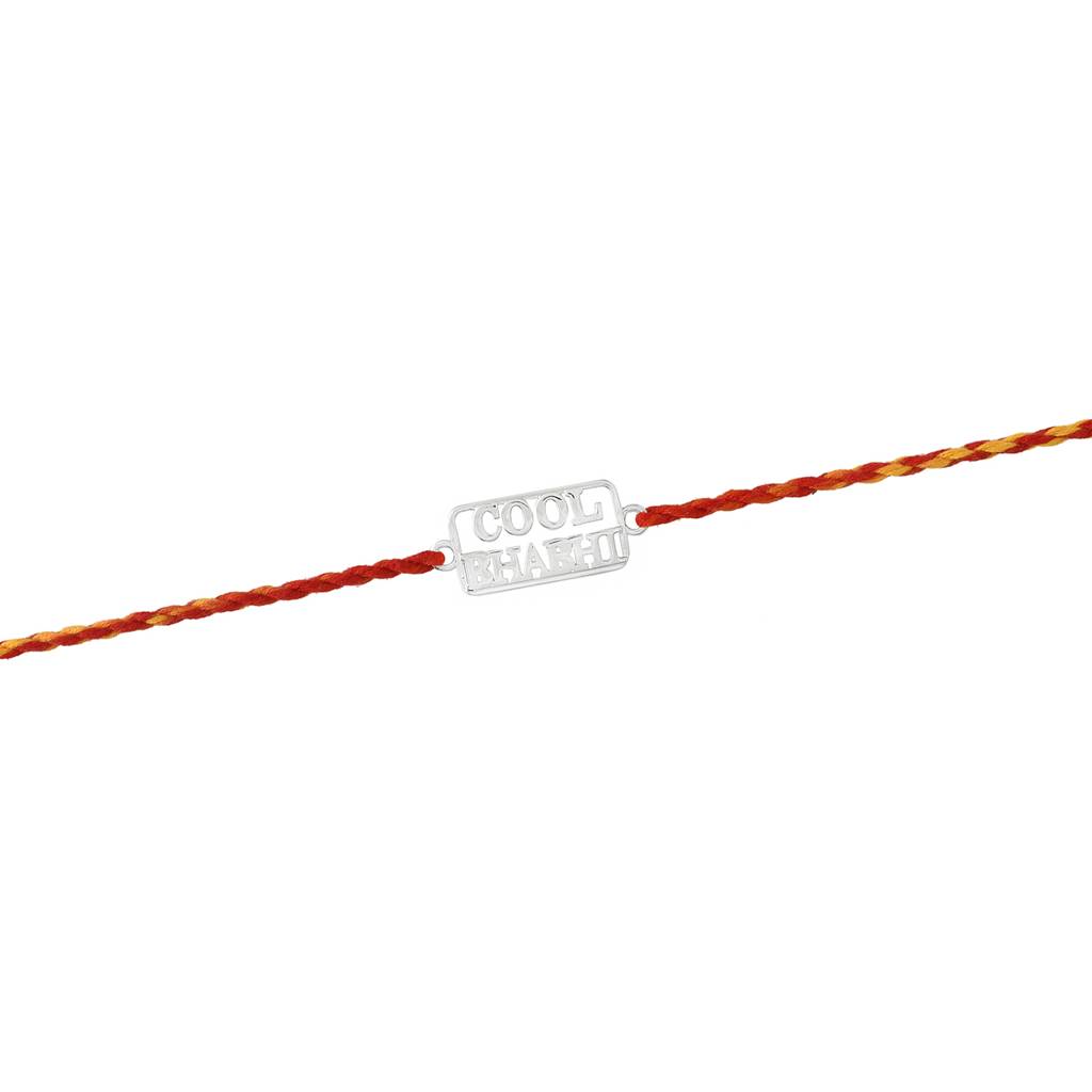 925 Sterling Silver Precious Cool Bhabhi Thread Rakhi For Sister : 8905124509045