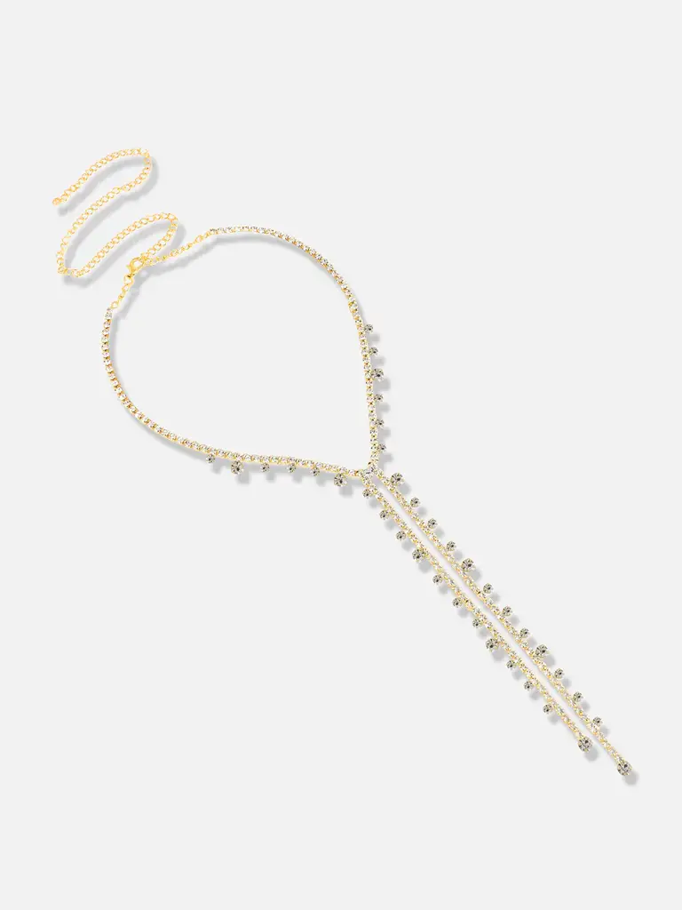 Jennie-Silver Plated Designer Party Necklace For Women : SOHNCK3365