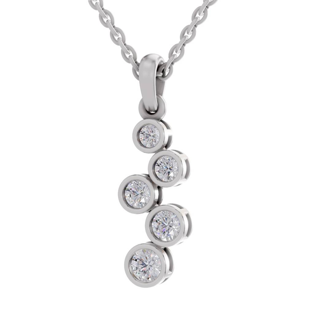 Lab Grown Diamond Bubble Drop0.90 Ct 14Kt : SPP20040-14KW-091CT