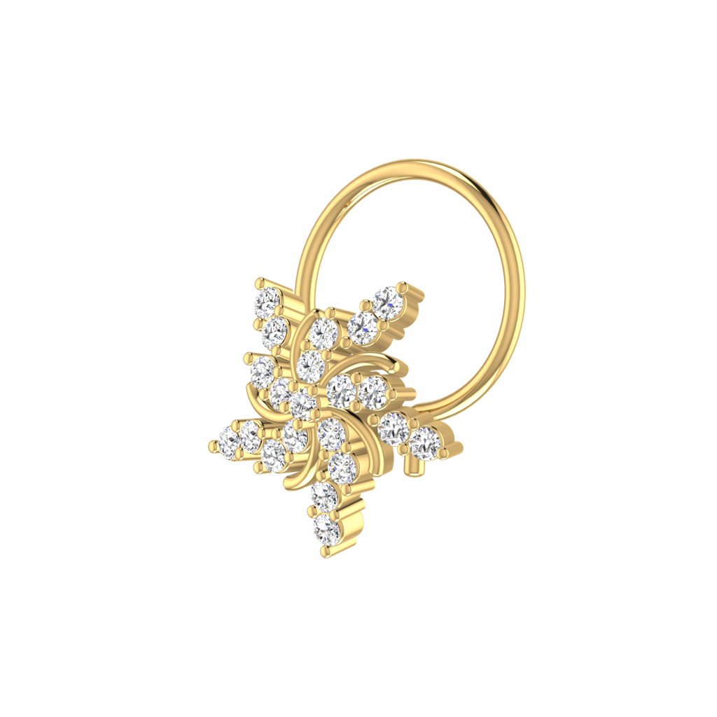 Avsar 9K Bis Hallmarked | Nosepin For Women/Girls |  Avno138 : AVNO138YC