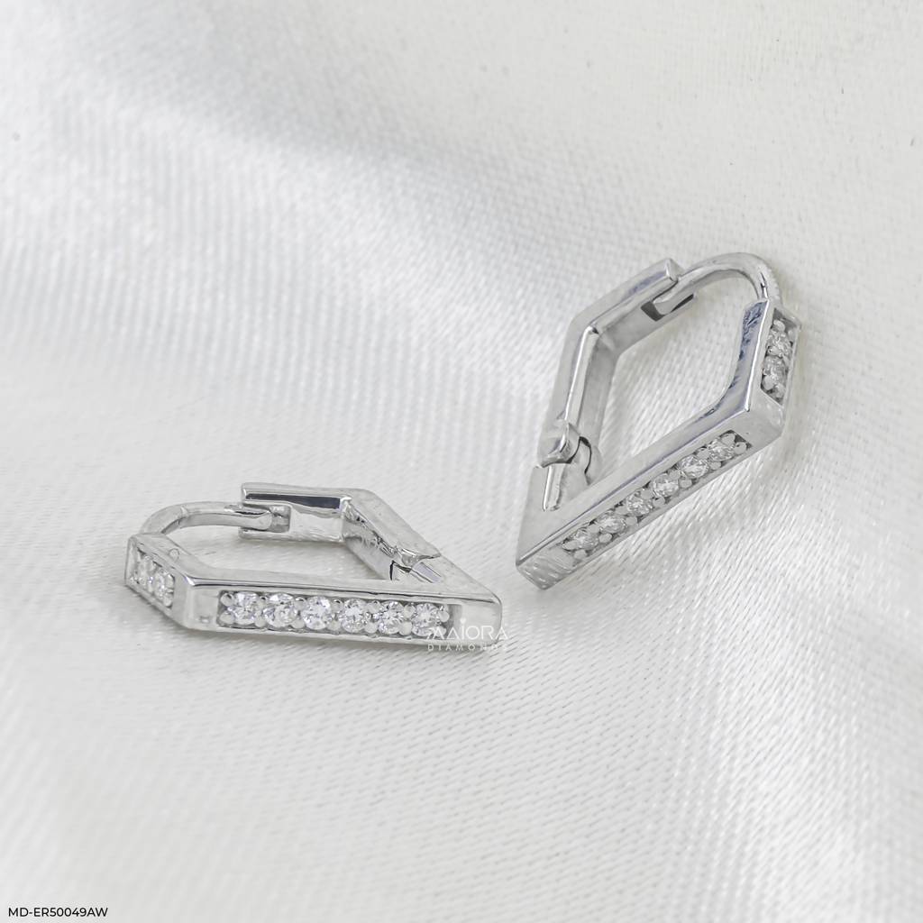Lab Diamond Bali 925 Sterling Silver Earrings : MD-ER50049AW