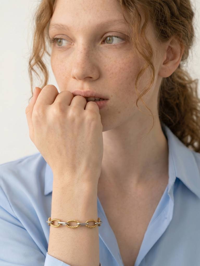 Fusion Chain Bracelet For Women - Waterproof & Anti-Tarnish : BR0819