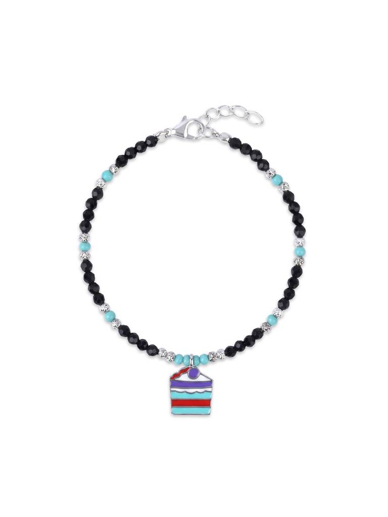 Silver Cake Slice Kids Jewellery : GKD7