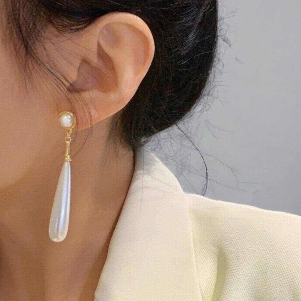 Peora Gold Plated Pearl Studded Fancy Drop Earrings Contemporary Fashion Jewellery For Women & Girls : PX8E233W