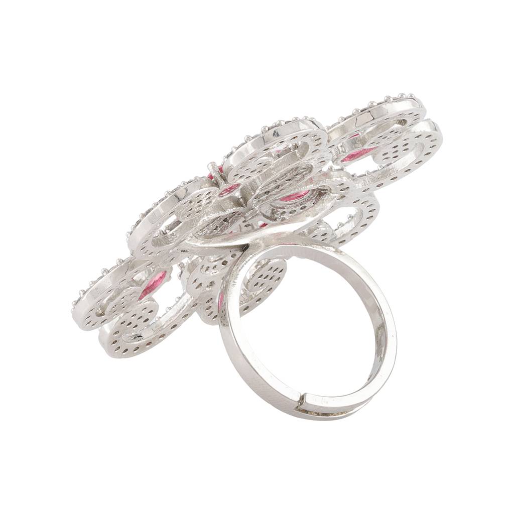 Halo Essence Statement Floral Halo Ring : 8905124552270