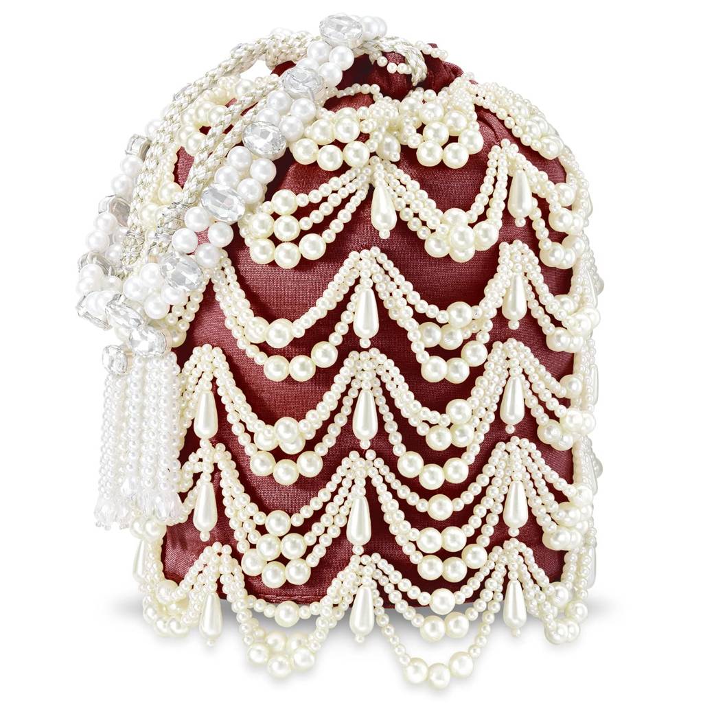 Potli Bags For Women Evening Bag Clutch Ethnic Bride Purse With Drawstring(P45M) : P45M