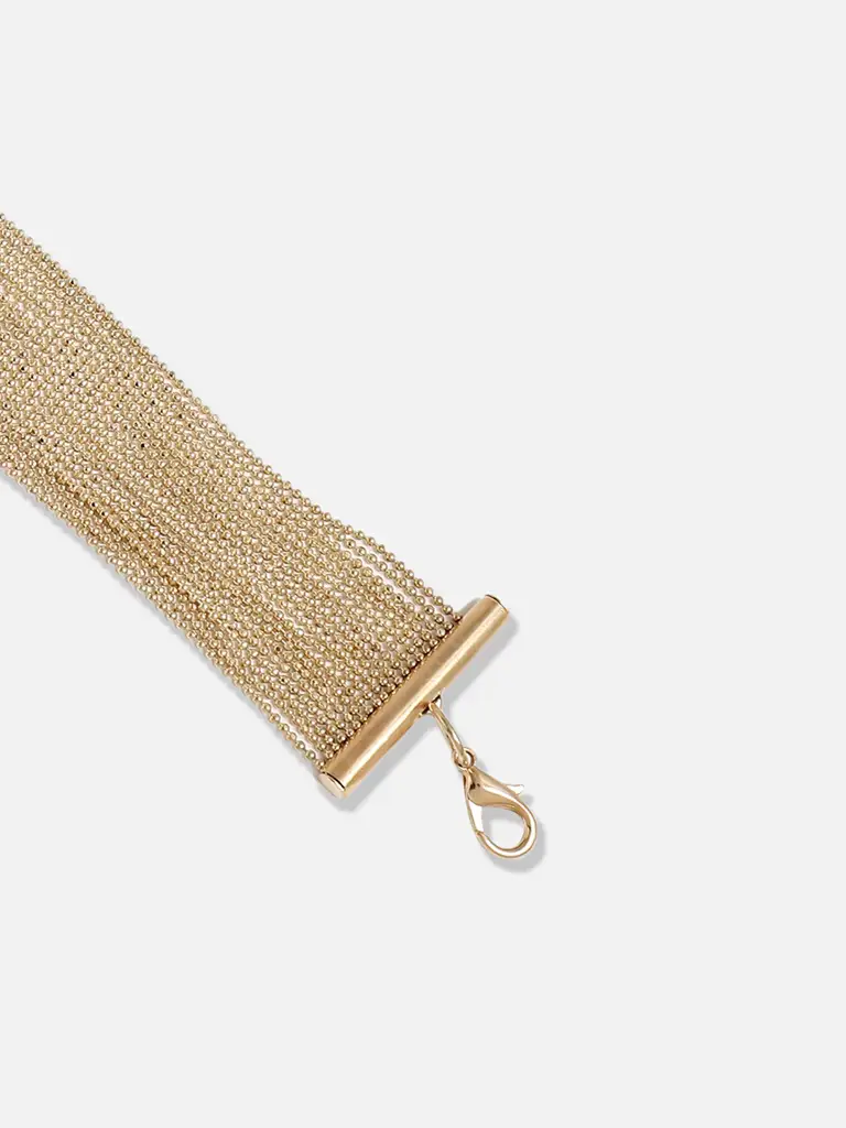 Maliah-Gold Plated Designer Stone Party Necklace For Women : SOHNCK3064