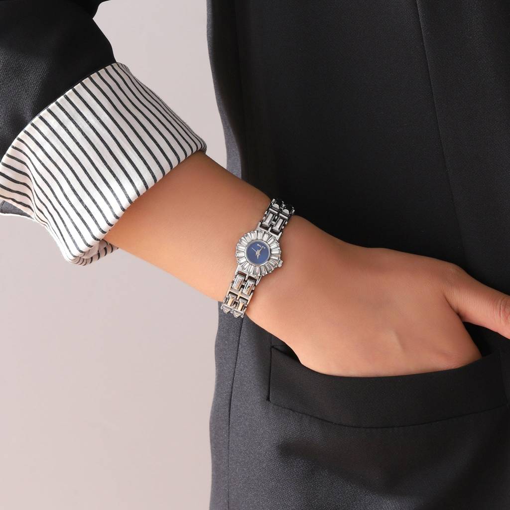 Midnight Sparkle Royal Blue Vintage Watch : WT-S-0019-S-BU