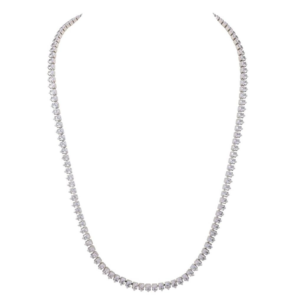 Silver Plated Classic Necklace Earrings Bracelet Set For Women : PX9N232S