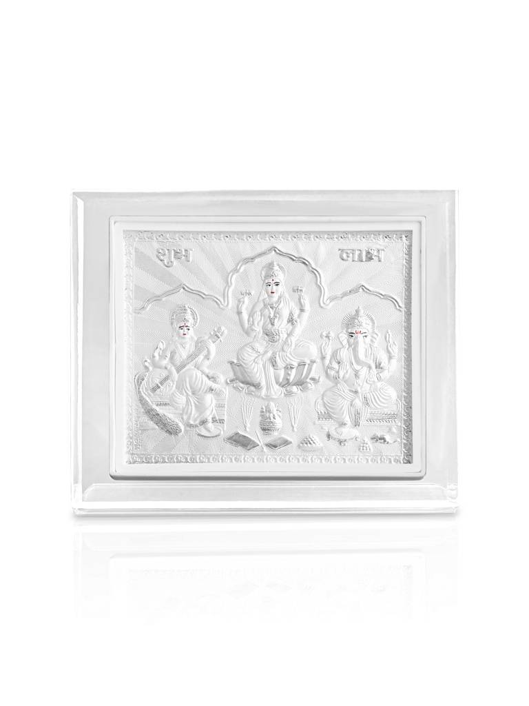 999 Silver Lakshmi Saraswati Ganesh Frame : BQGFT257