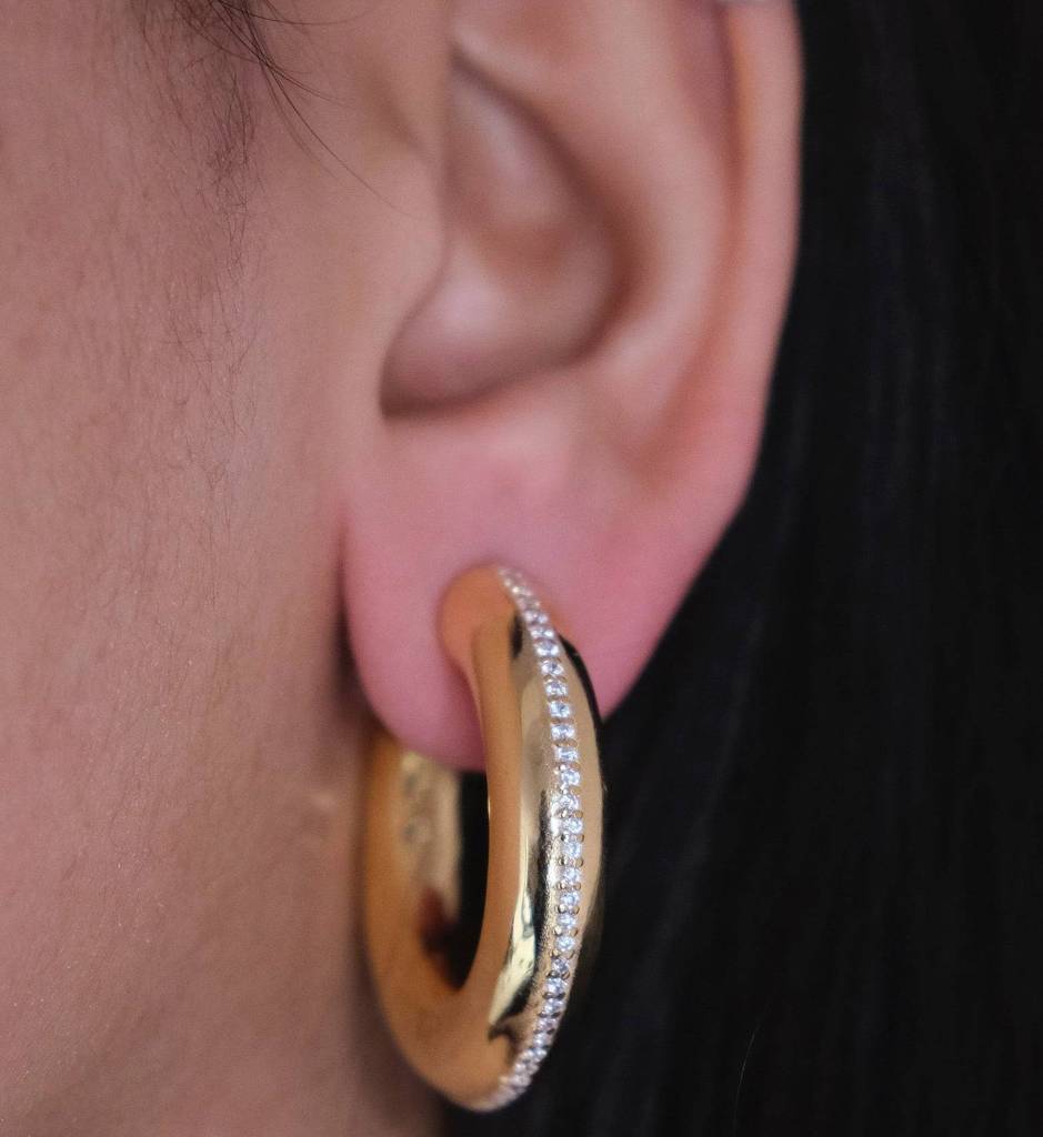 Diamond Line Kiyo Hoops : HOO_DIAMOLI_S_3204