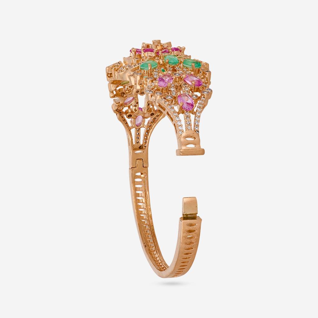 Pink-Mint - Plated Bridesmaid Zircon Kada - 457541 : 472760