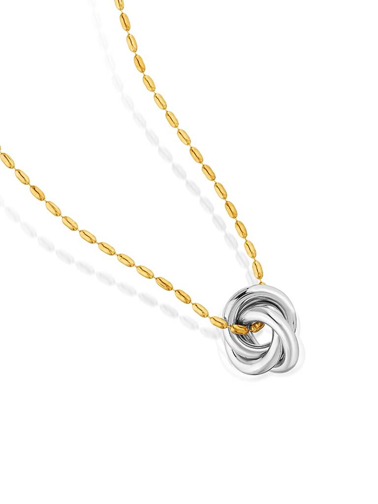 Elra Dual-Tone Flow Necklace Stainless Steel Waterproof & Anti-Tarnish : N33SJSS0T