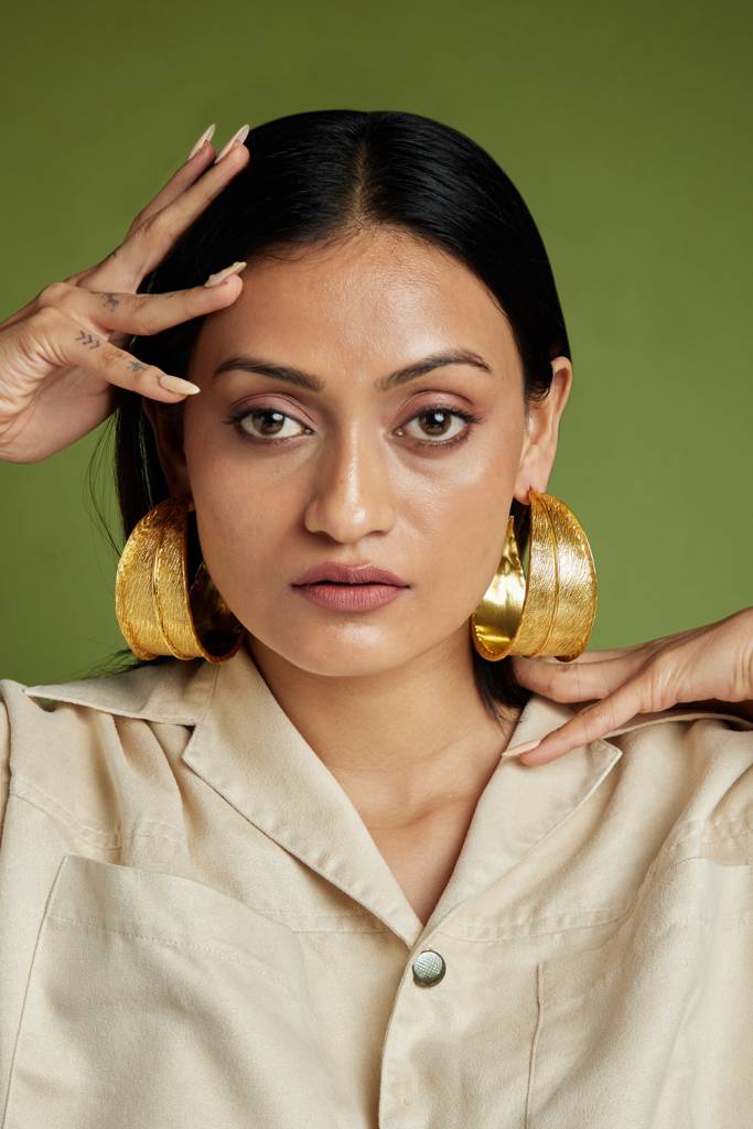 Solitude Earrings - 18K Gold Plated, Anti Tarnish : CF_EARRINGS_SOLITUDE_GOLD