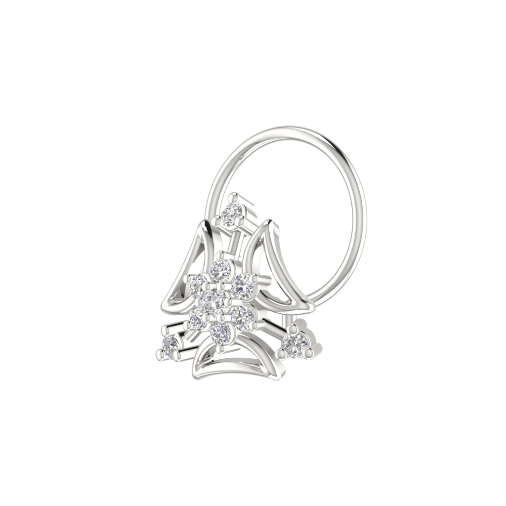 Avsar 9K Bis Hallmarked | Nosepin For Women/Girls |  Avno132 : AVNO132WC