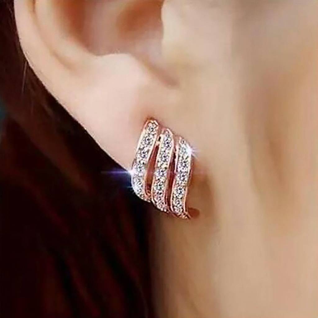 Peora Silver Plated Cubic Zirconia Studded Stud Earrings Stylish Fancy Jewellery For Women & Girls : PX8E95