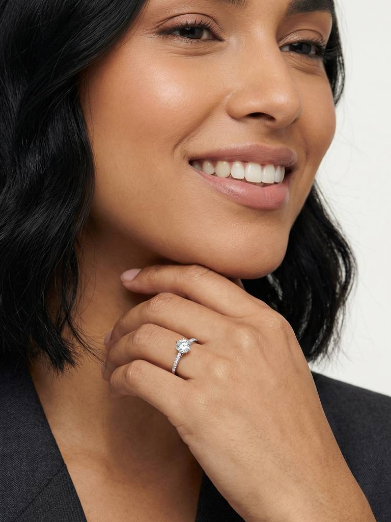 Blossom Glow 925 Sterling Silver Ring For Women : RGIS0094-A