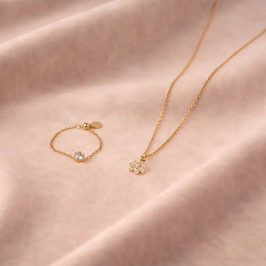 Cosmic Aquarius Jewellery Combo : NRC-060-G-1