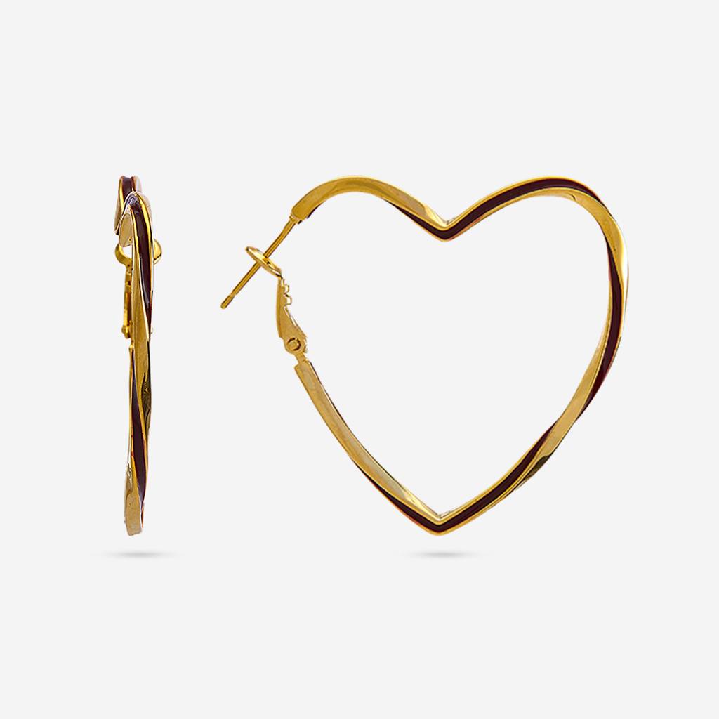Gold - Plated Casual Wear Trendy Earring - 447005 : 447005