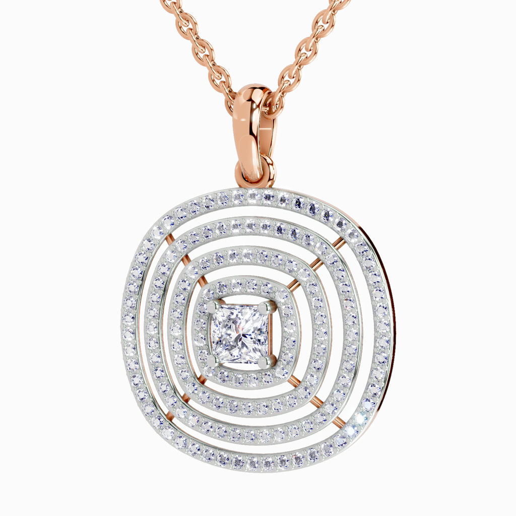 Lab Grown Diamond 1.32 Carat Pendant 14K : SPP20035-PD-14KR-132CT