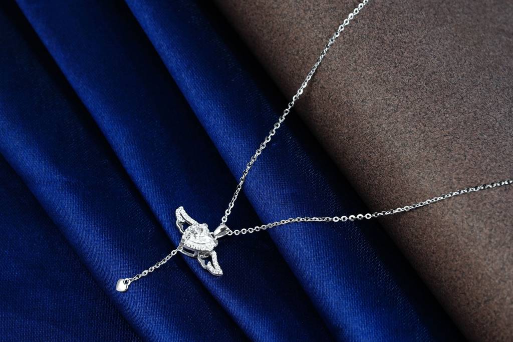 Celestial Crossroads Pendant – Silver & Gold Harmony : TRPRDJ0110Silver