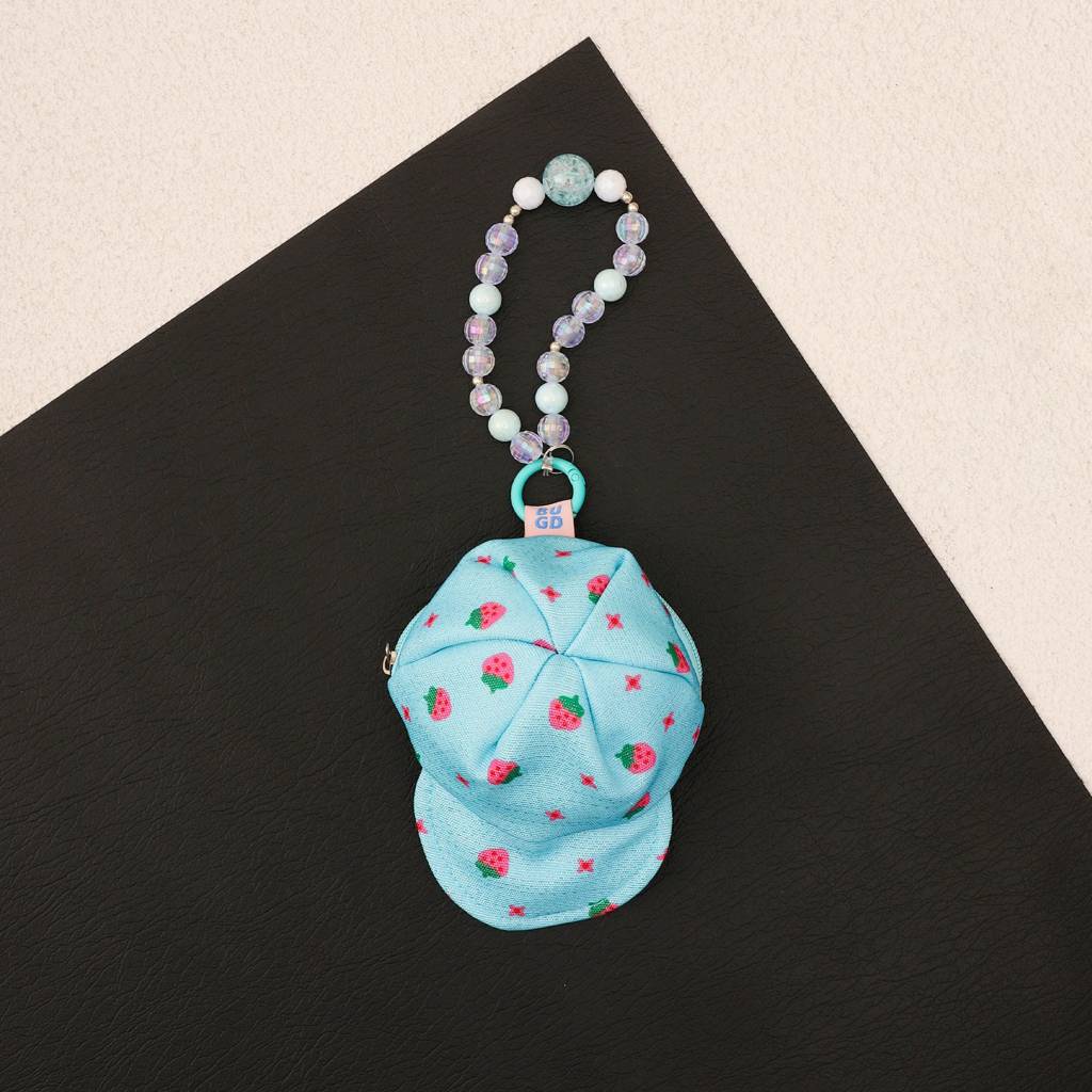 Mini Cap Pouch Charm For Bags : C-BG-0075-BU-DPK