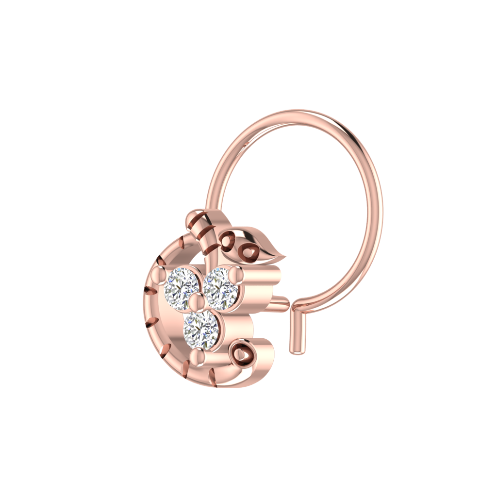 Avsar 9K Bis Hallmarked | Nosepin For Women/Girls |  Avno264 : AVNO264PC