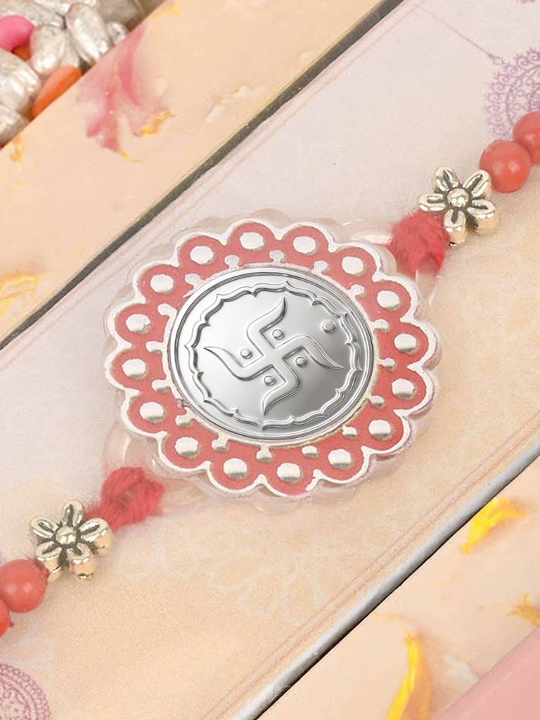 All-In-One Silver Rakhi Ritual Gift Pack : BCRA506
