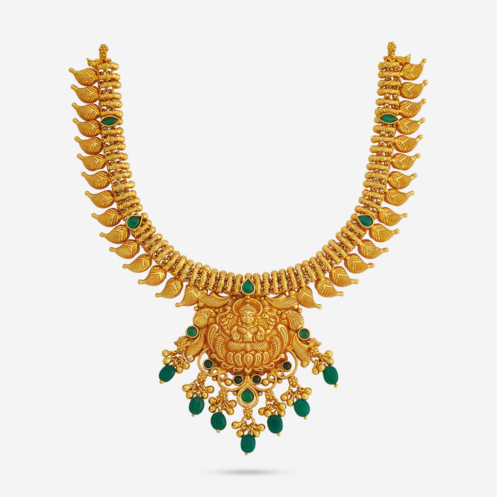 Green Gold - Plated Bridesmaid Temple Necklace - 444902 : 444902