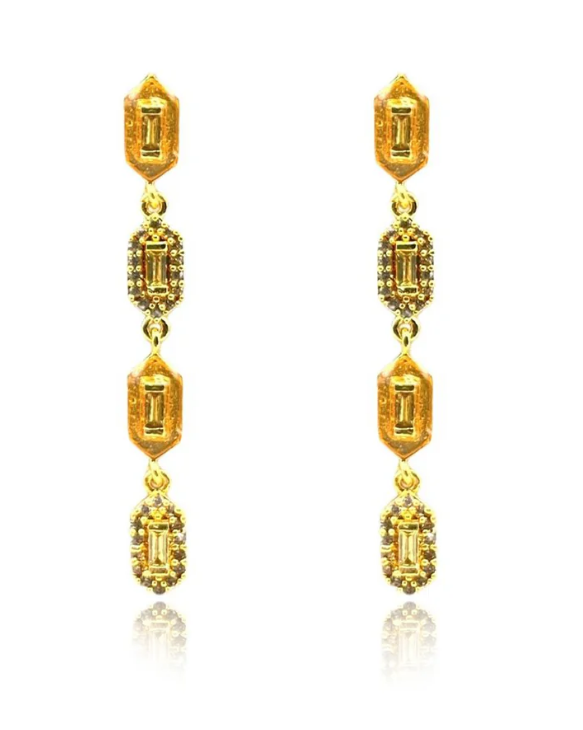 Blissful Colours Meenakari  Long Earrngs : DBC02LE