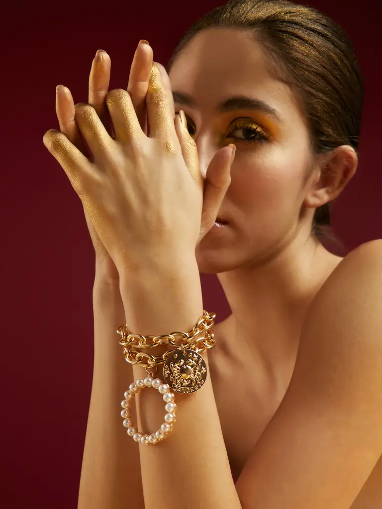 Rosemary-Silver Plated Designer Stone Party Bracelet For Women : SOHBRC4755