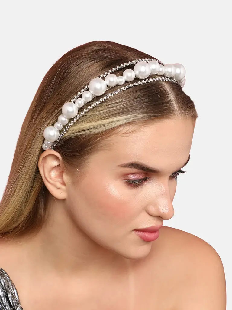 Michael-Silver-Plated Hairband : SOHIBD9227