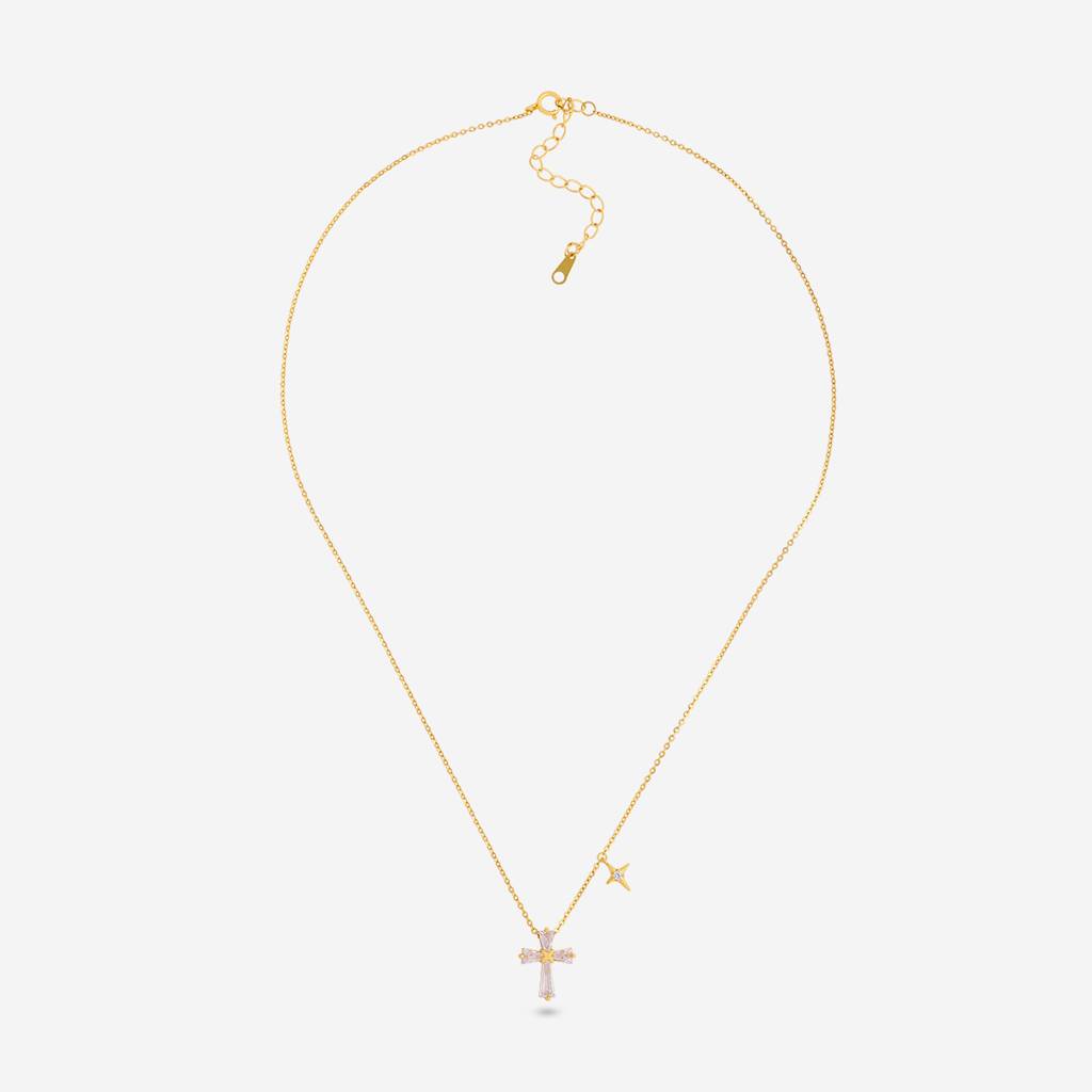 White Gold Plated - Office Wear Silver Chain Pendant - 466618 : 466618