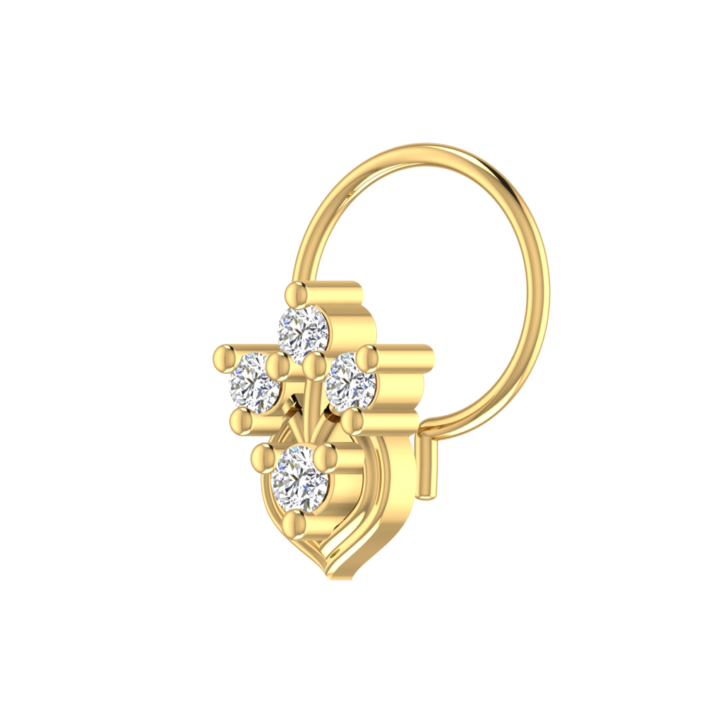 Avsar 9K Bis Hallmarked | Nosepin For Women/Girls |  Avno254 : AVNO254YC