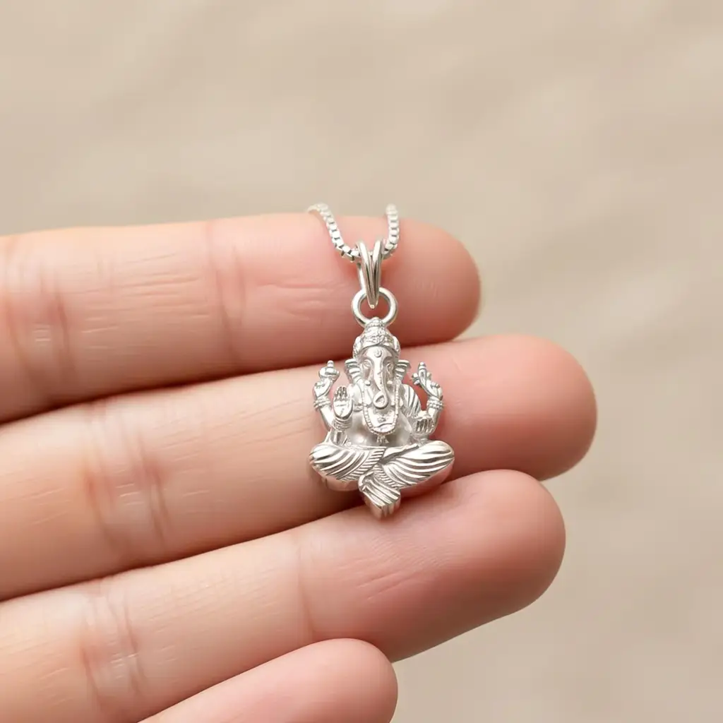 Eternz Certified Jewellery - ZALKARI Sterling Silver God Ganesha Pendant