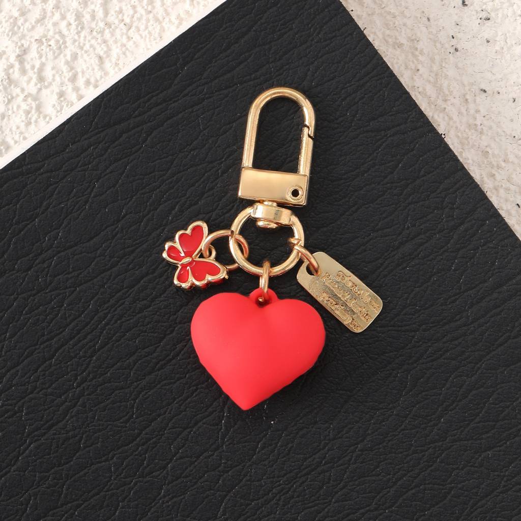 The Red Heart Tote Bag Charm : C-BG-0069-G-RD