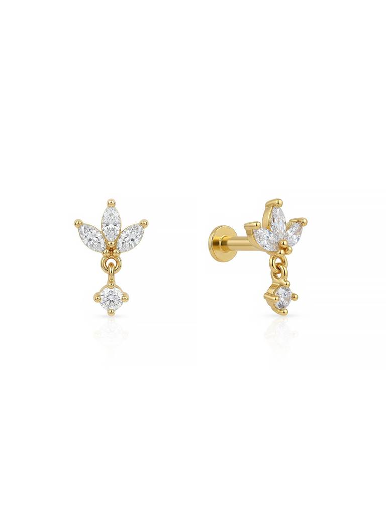 Marquise Bloom Nose Pin : EONP4030