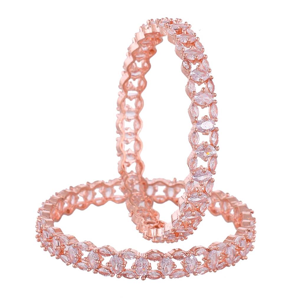 Sparkling Elegance White Oval Cut Cz Bracelets : 8905124523539