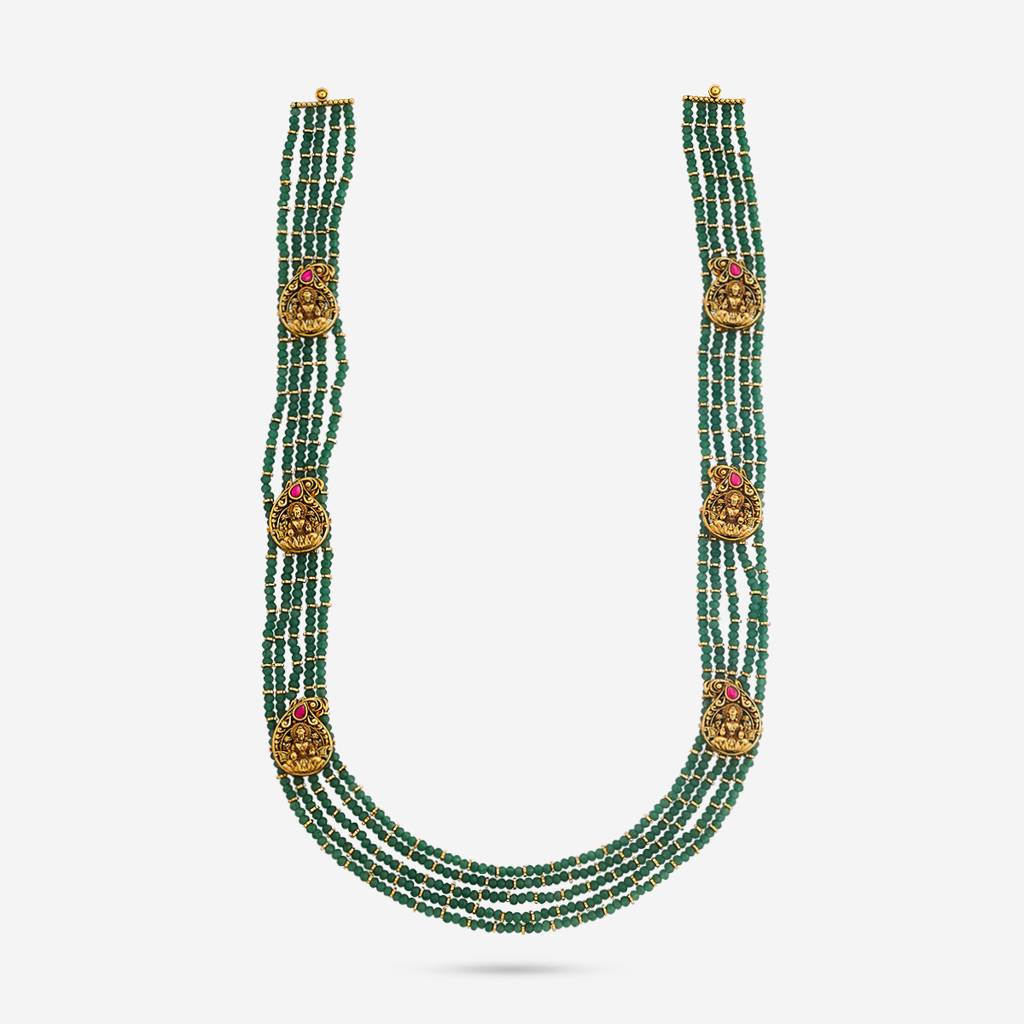 Ruby-Green Gold - Plated Bridesmaid Antique Necklace - 449503 : 449503