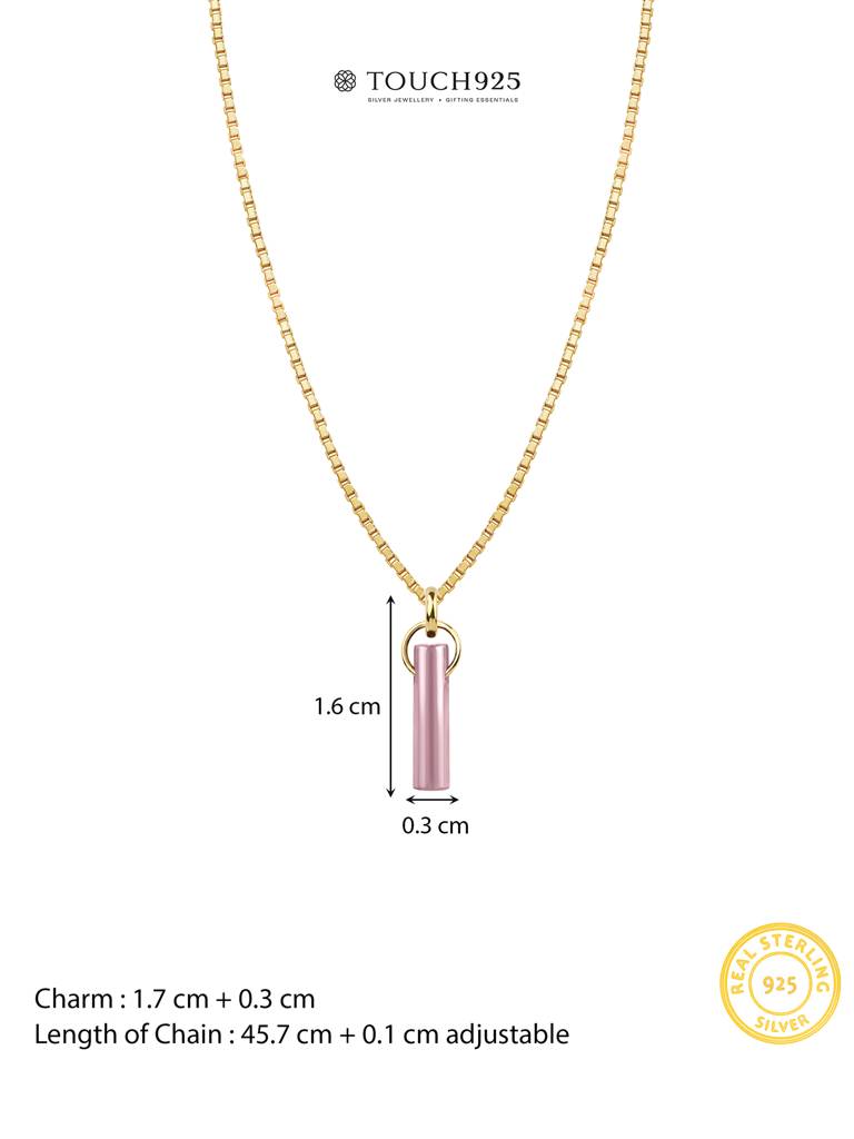 Aura Birthstone Necklace (Oct) : AJBSNC110