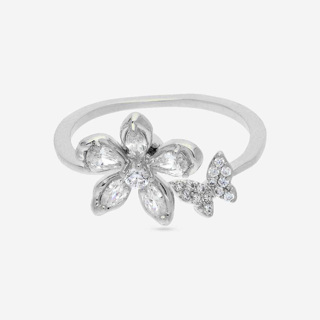 Plated Casual Wear Trendy Zircon Finger Ring - 464404 : 464405