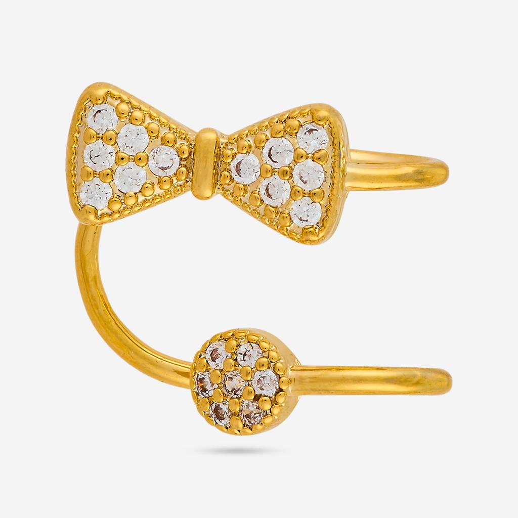 White Gold - Plated Casual Wear Trendy Zircon Earring - 460199 : 460199