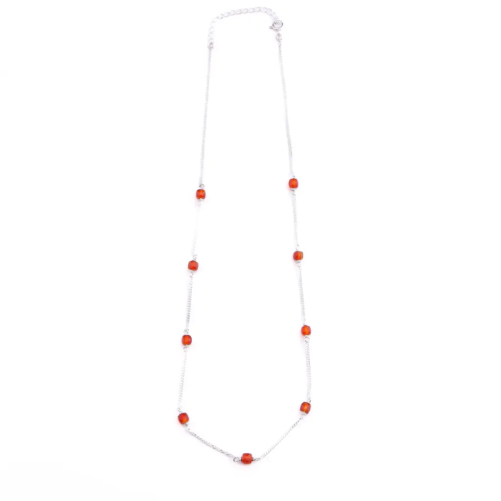 Silver Carnelian Chain : 91581335