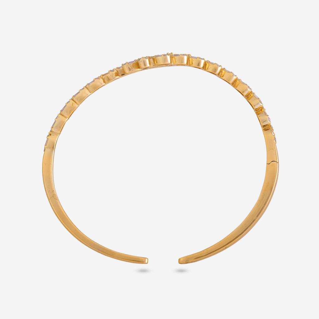 Gold - Plated Office Wear Silver Kada - 465931 : 465931