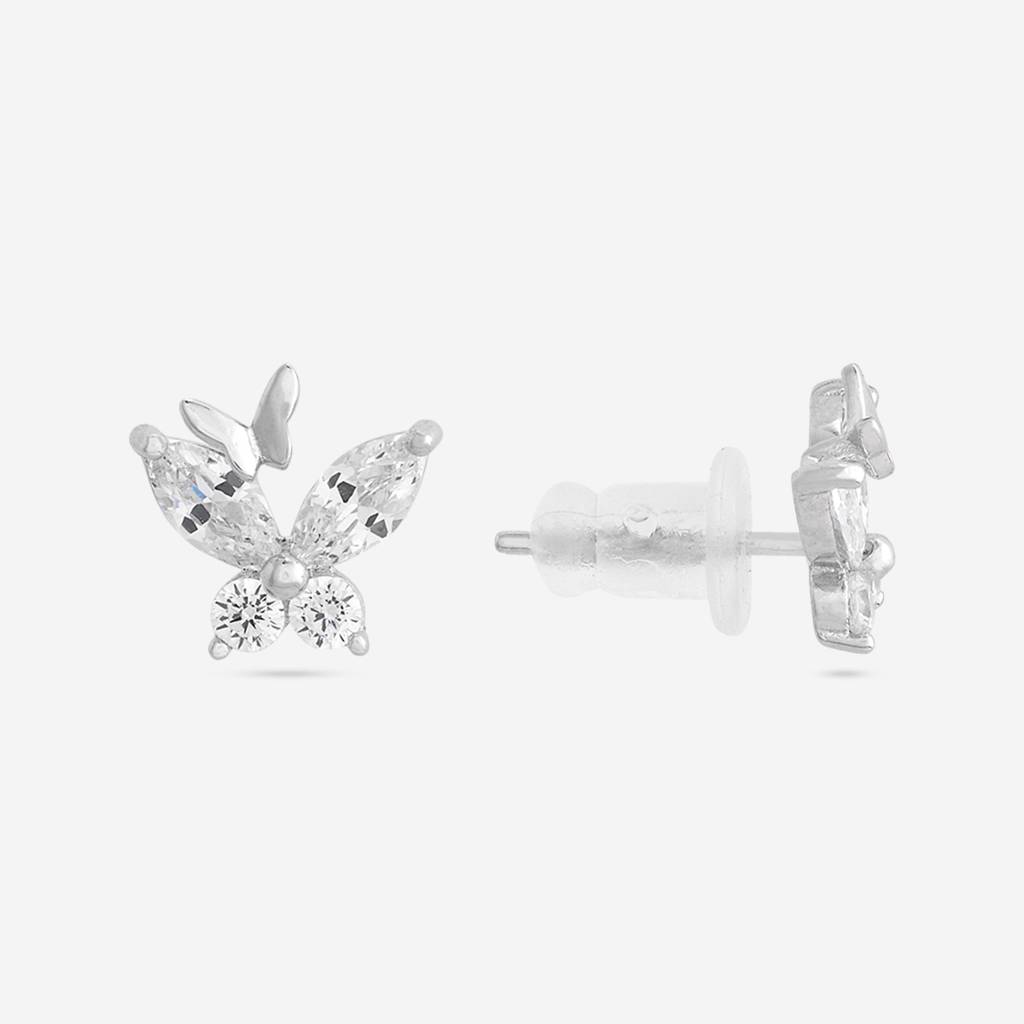 Office Wear Silver Earring - 465567 : 465568