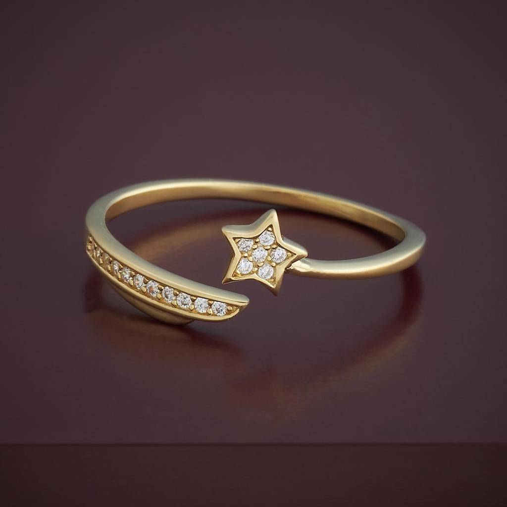 White Plated - Office Wear Silver Finger Ring - 436748 : 436748