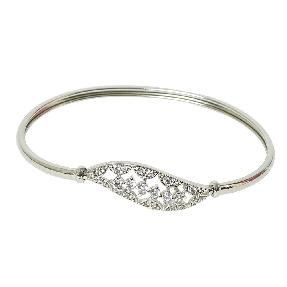 White Rhodium Elegance Bracelet : 8905124460810