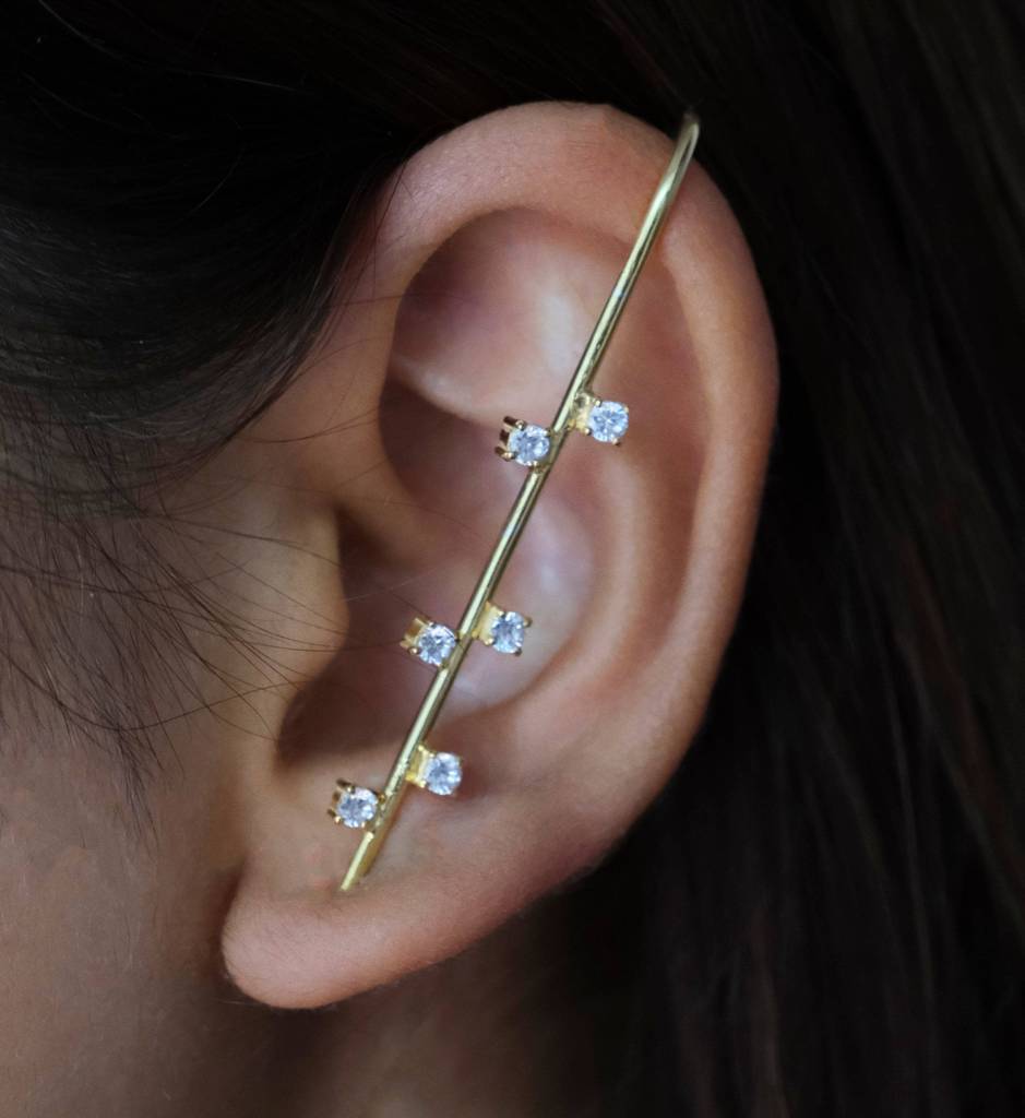 Cross Diamonds Ear Pointers : EAR_CROSSDI_GV_1673