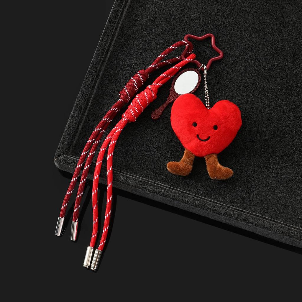 Love Bag Heart Purse Charm : C-BG-0038-RD