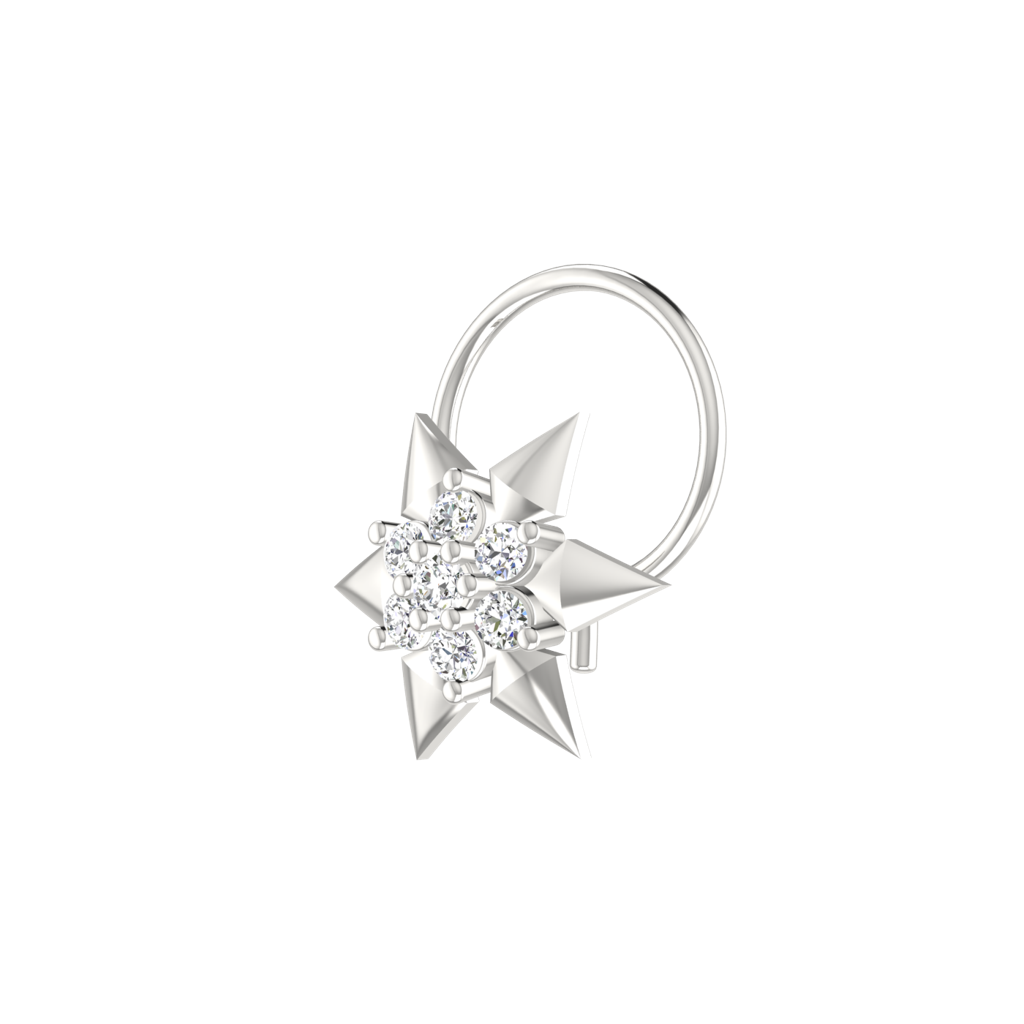Avsar 9K Bis Hallmarked | Nosepin For Women/Girls |  Avno120 : AVNO120WC